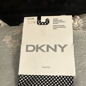 DKNY Black Mesh Tights